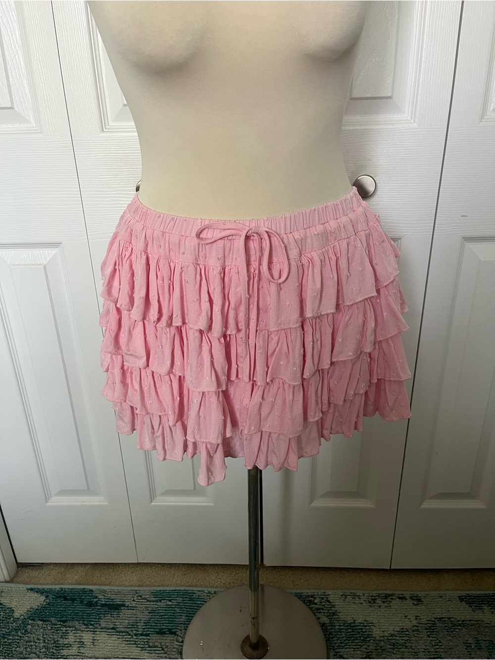 Altar'd State Soft Pink Ruffle Skirt
